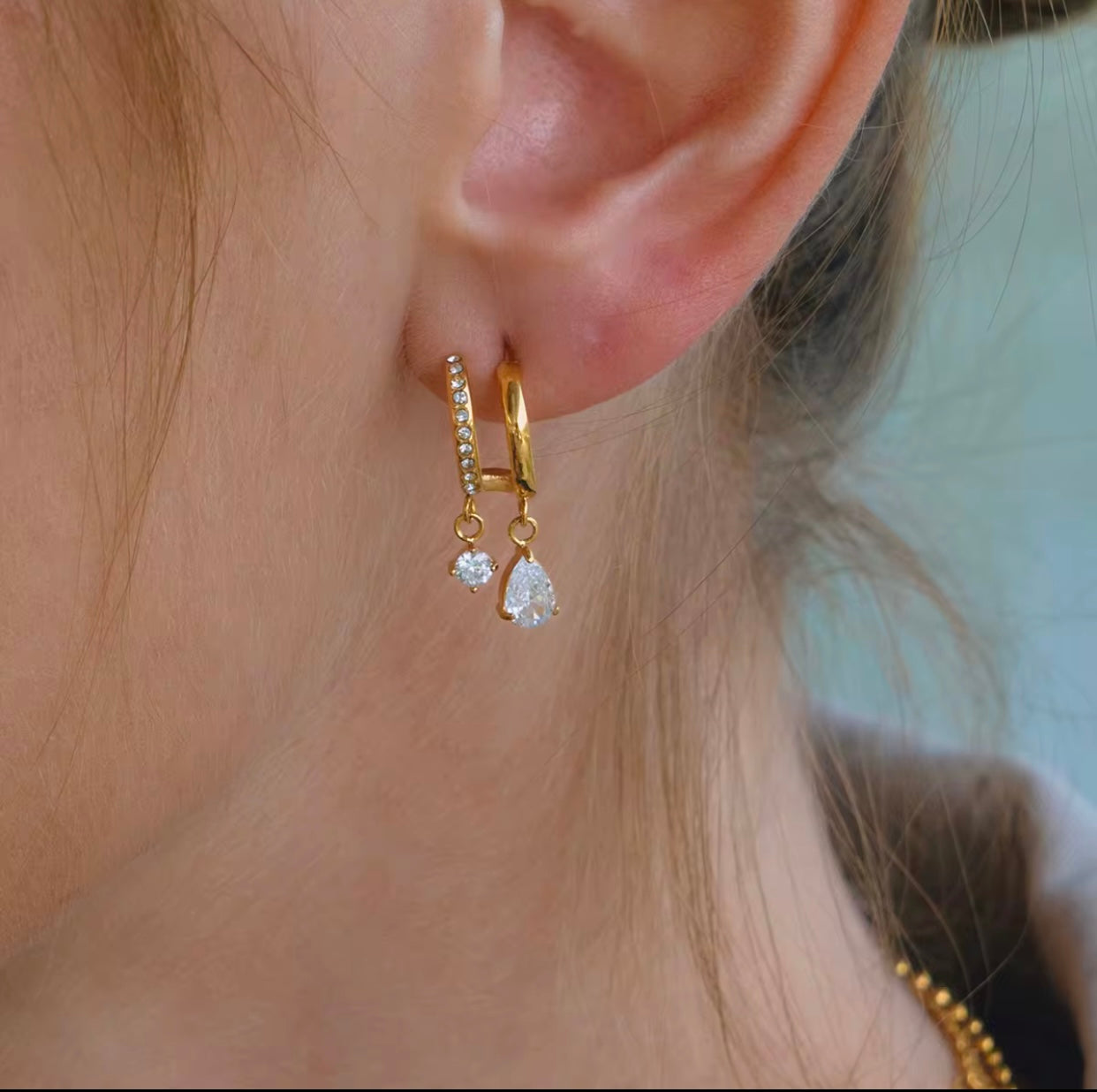 Twinkle Duo Hoops